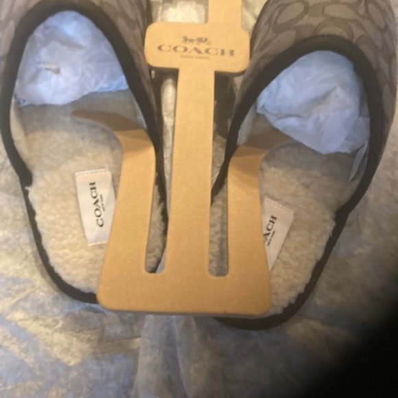 Coach Slipper In Signature Jacquard - Picture 2 of 6